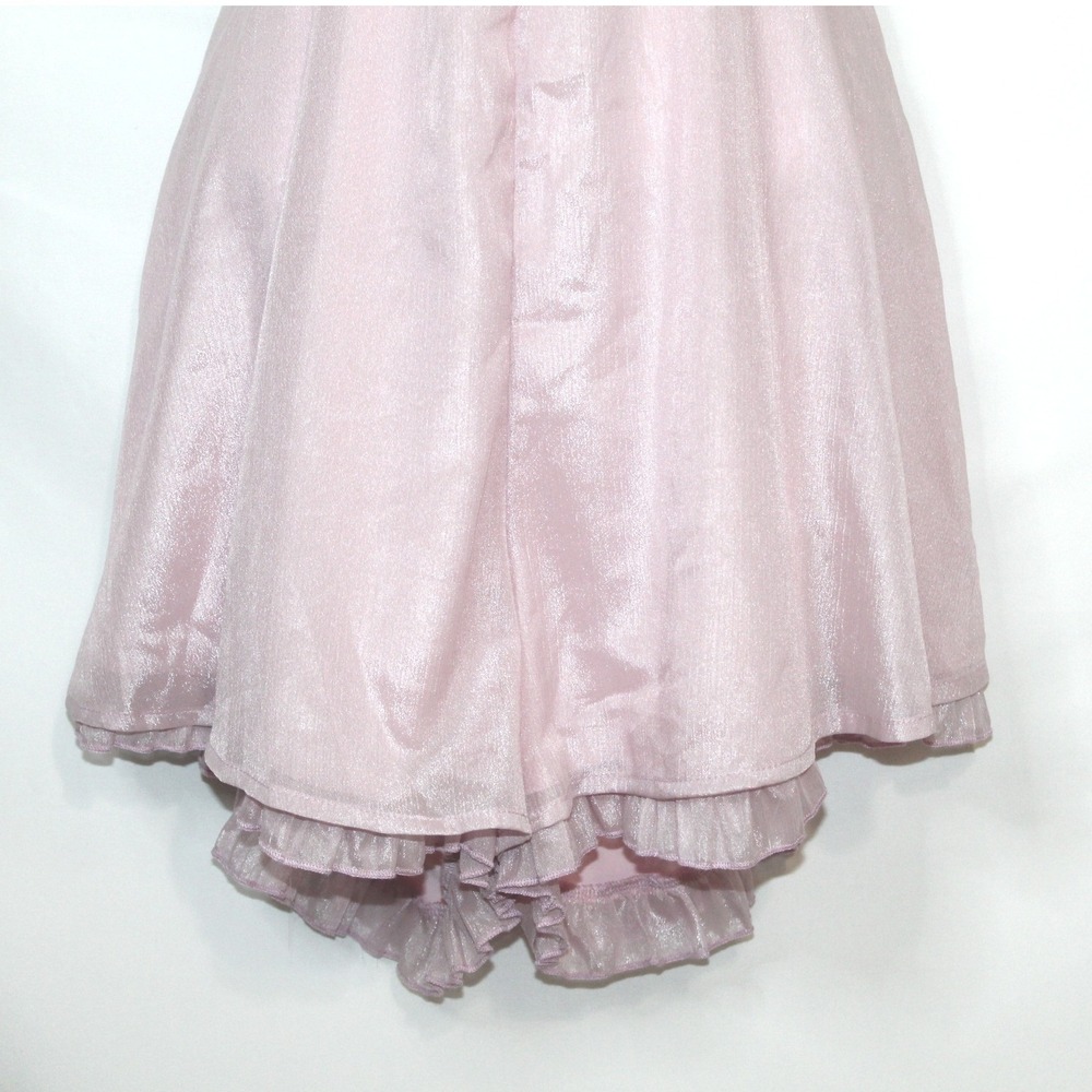 Lucy in the Sky women's pink chiffon cutout romper size M flowy mini summer - Picture 6 of 11